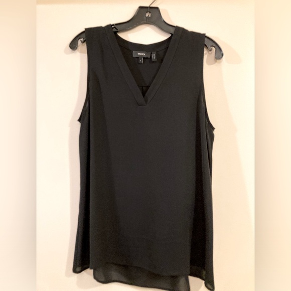 Theory - Jamissa Silk V Tank Blouse size L - Picture 4 of 6